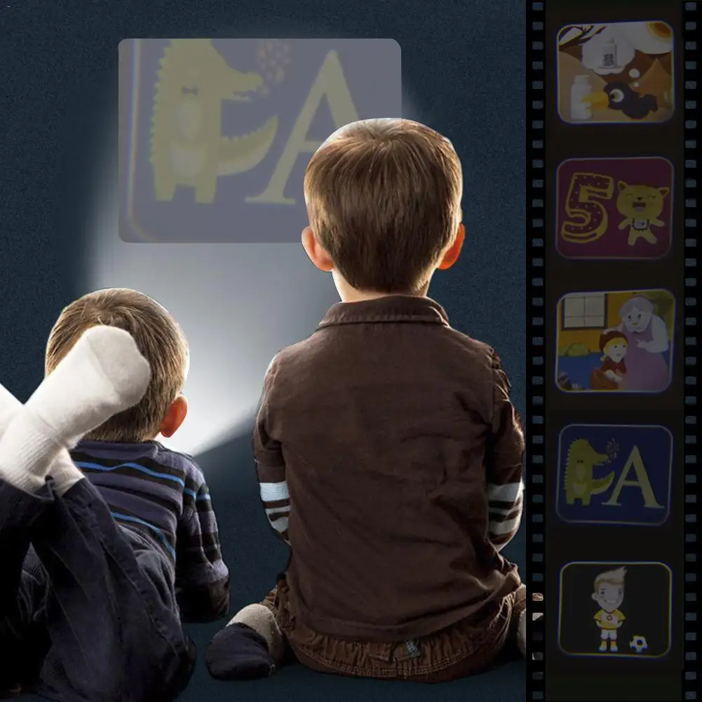 Детская сказка на ночь фонарик проектор обучение маленьких детей игрушечная