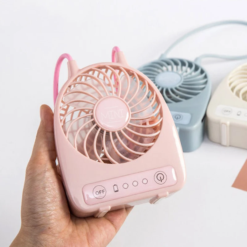 

Portable Neck Fan Mini USB Rechargeable Handheld Fan Neckband Pocket Small Travel Electric Fan Silent Cooling for Home Desktop