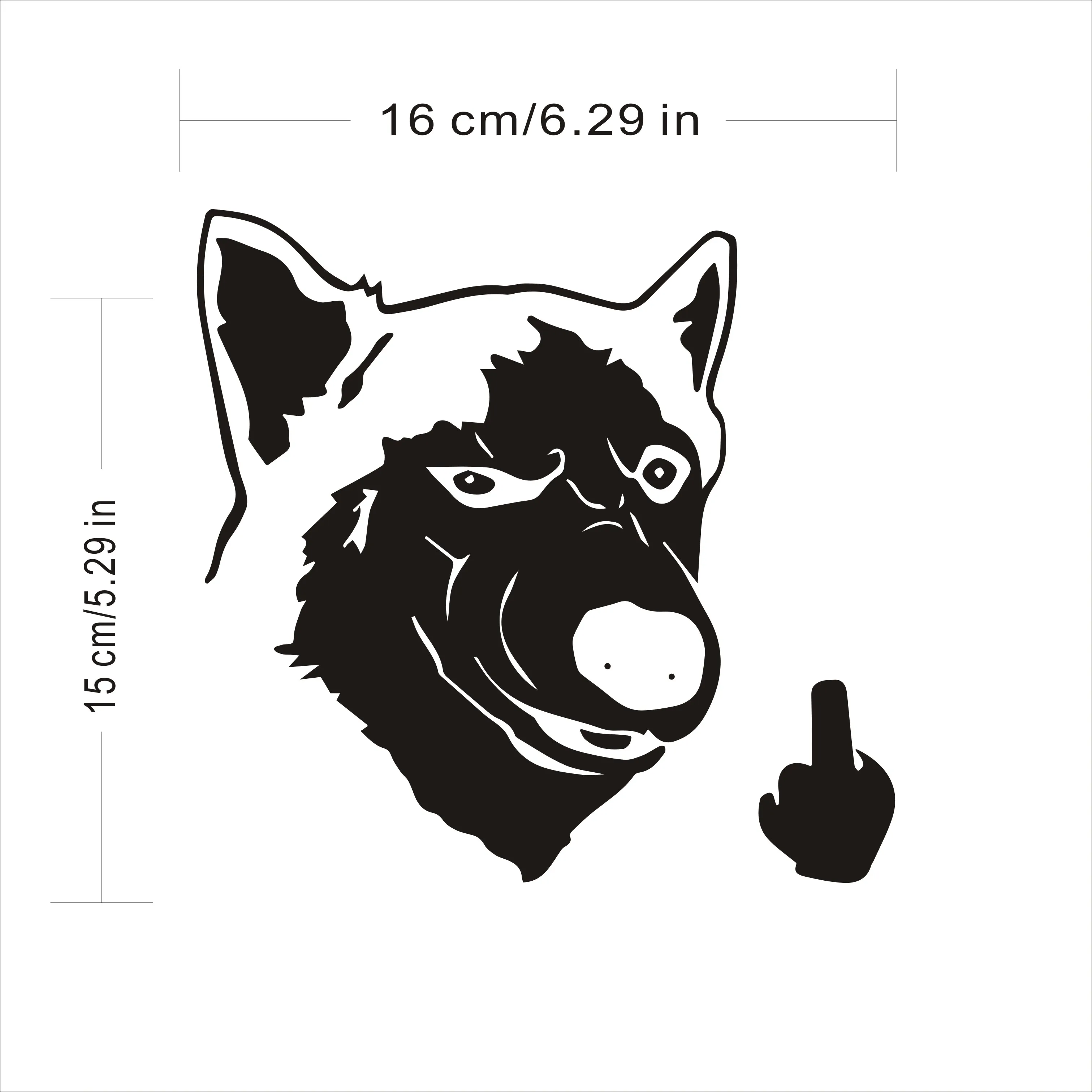 Виниловые наклейки на бампер автомобиля средний палец | Автомобили и мотоциклы