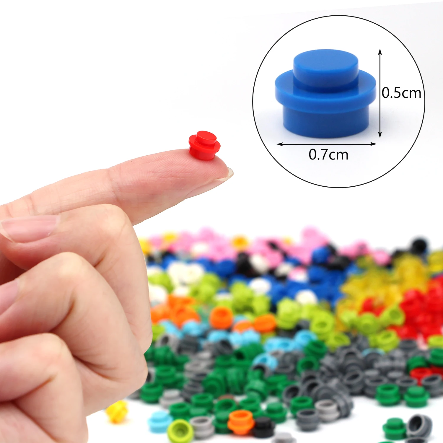 500 шт./компл. Mix Цветной мс Запчасти аксессуары кирпича DIY Океанский фонарь гранулы