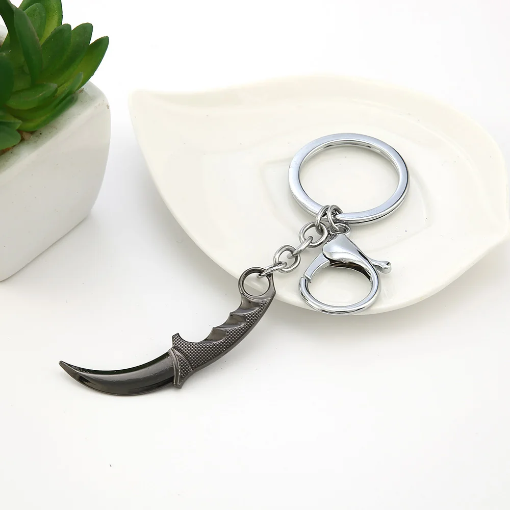 Брелок для ключей CSGO с ножом косплея из игры Counter Strike металлическая