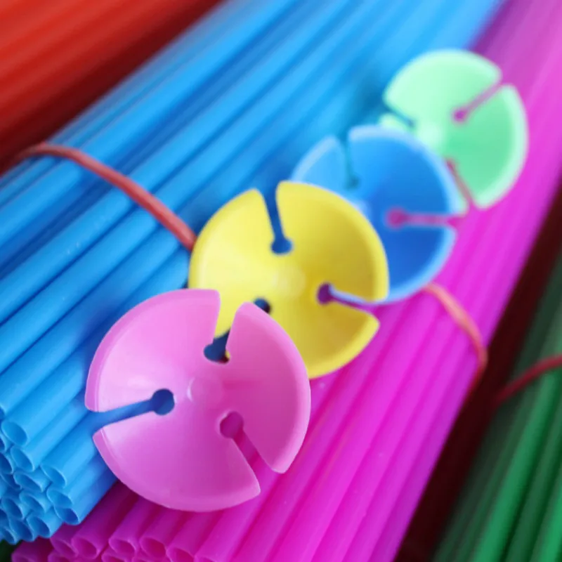 10 комплектов 30 см латексные палочки для воздушных шаров держатель на день