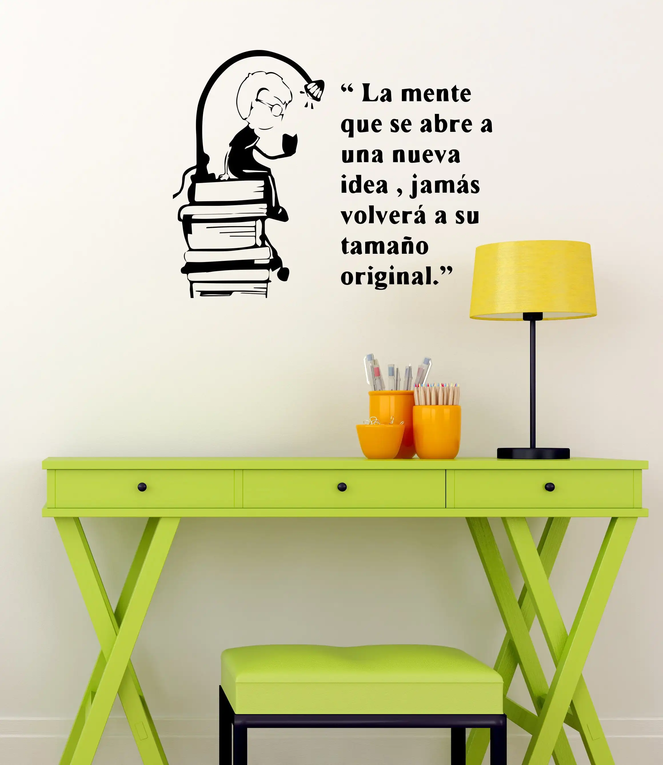 

Spanish Books Quote Wall Decal Vinyl Boy Reading Study Wall Decal Reading Room Boy Bedroom Decoration Removable Wall Decor Z851