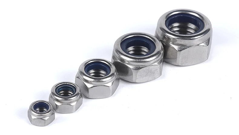 

Nylon Lock Nut 304 Stainless Steel Hex Hexagon Locknut M2 M2.5 M3 M4 M5 Nylon Nut