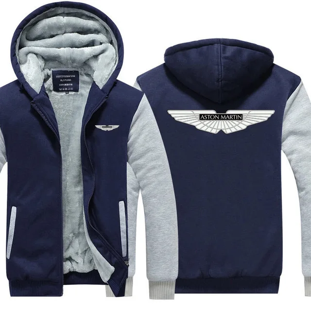 Одежда зима осень куртка мужская Толстая теплая для Aston Martin толстовка с капюшоном