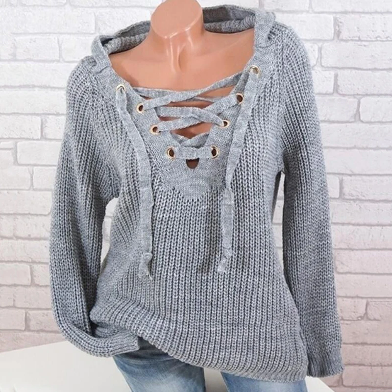 Женский свитер 2020 осень зима новый однотонный базовый с длинным рукавом на