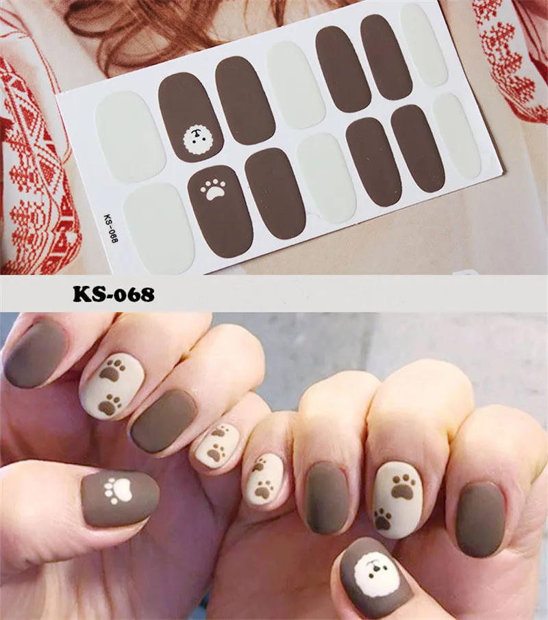 14 наконечников/набор полное покрытие наклейки для ногтей обертывания украшения