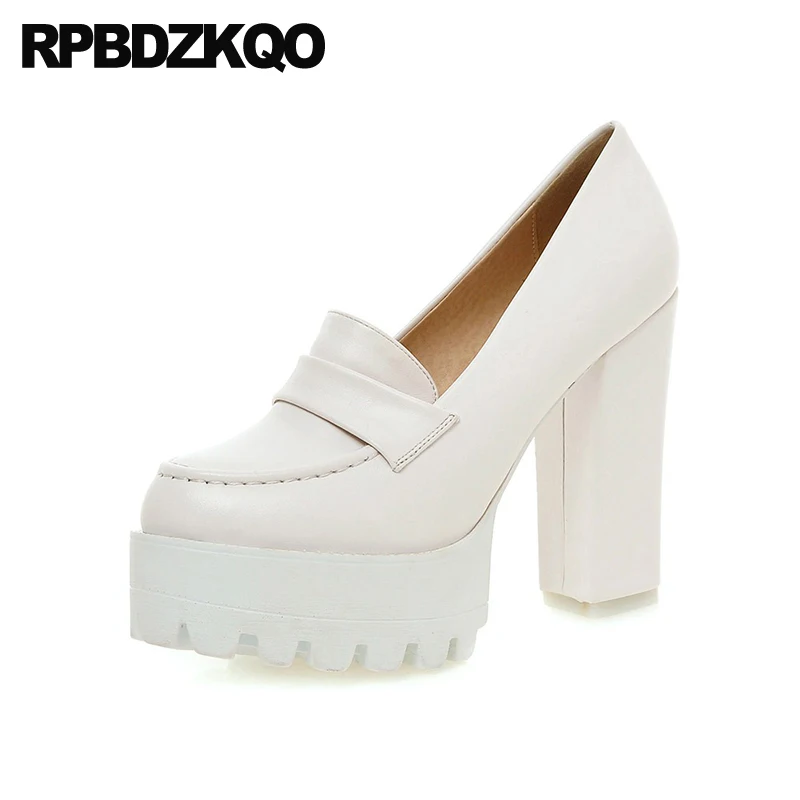 Туфли женские с круглым носком 12 см 5 дюймов в готическом стиле Фетиш насосы |