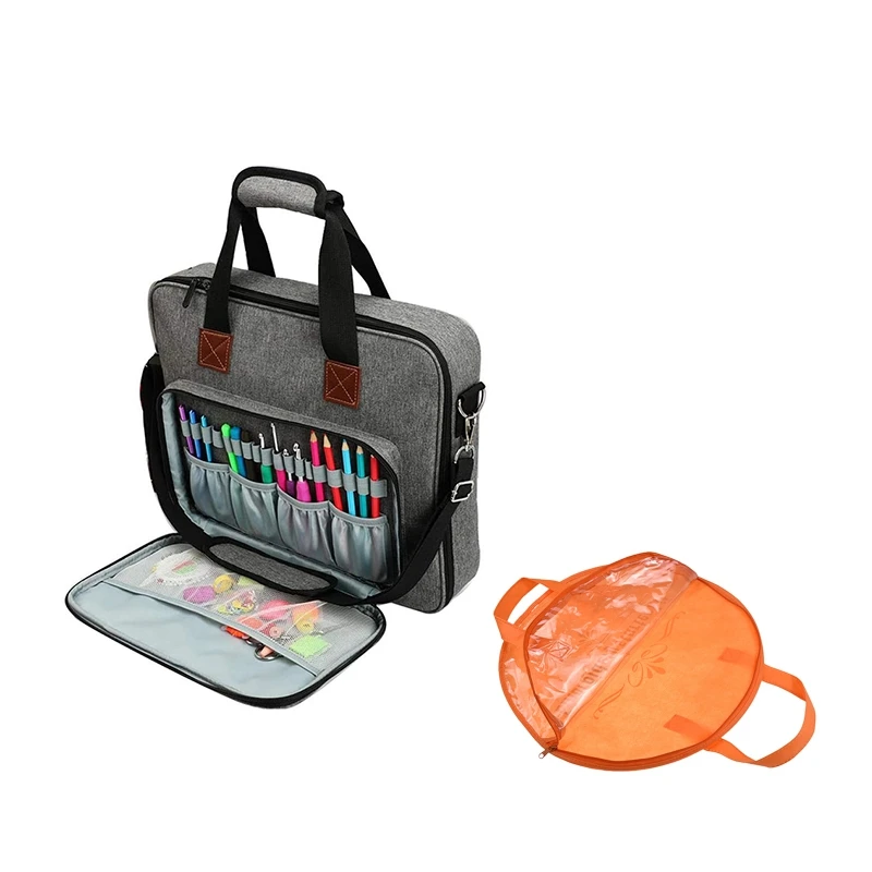 

Сумка для хранения швейной машинки, контейнер для хранения ниток, транспортных проектов, вязальных спиц и т. Д.