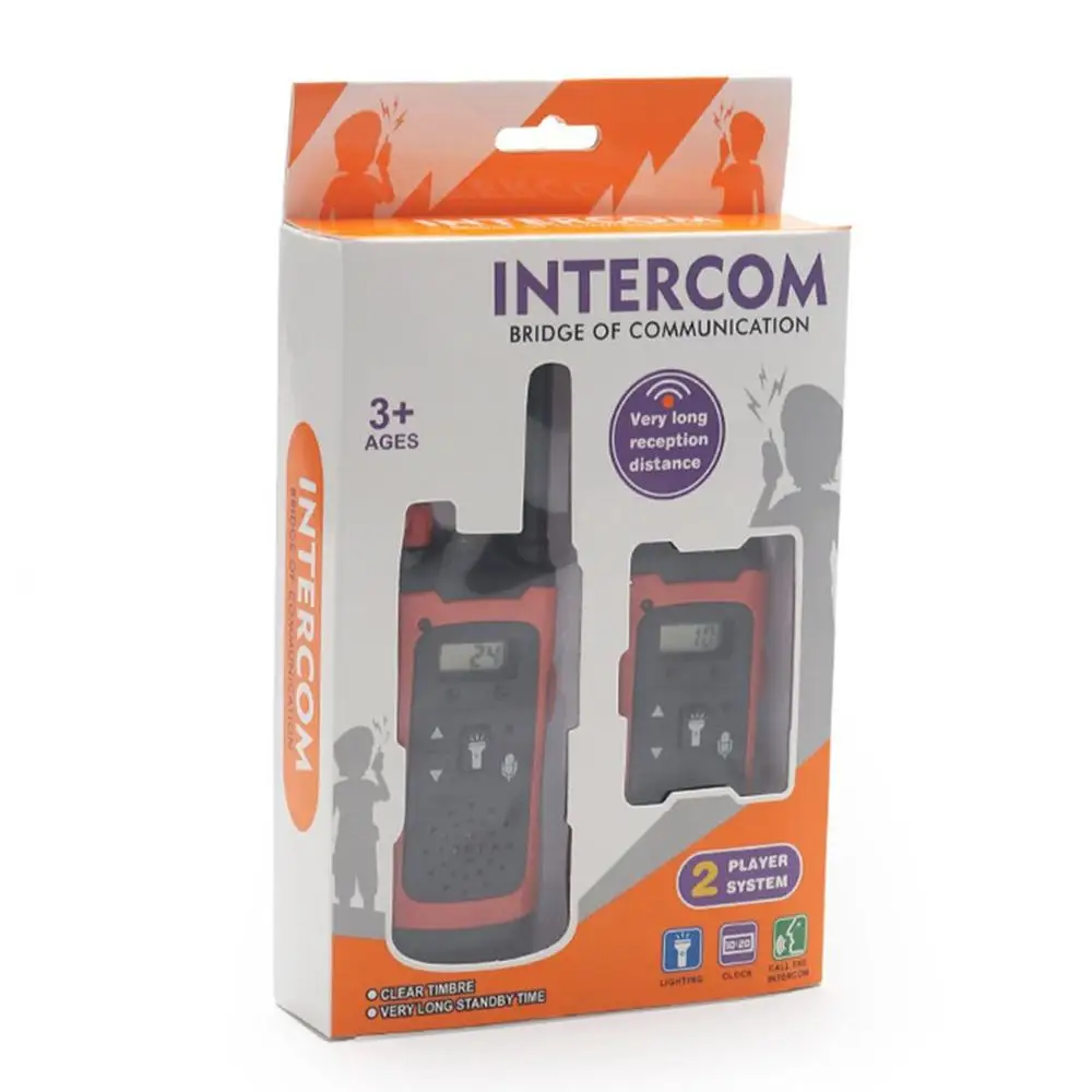 2pcs wireless walkie talkie toys for children electronic toys portable long distance reception kids gift free global shipping