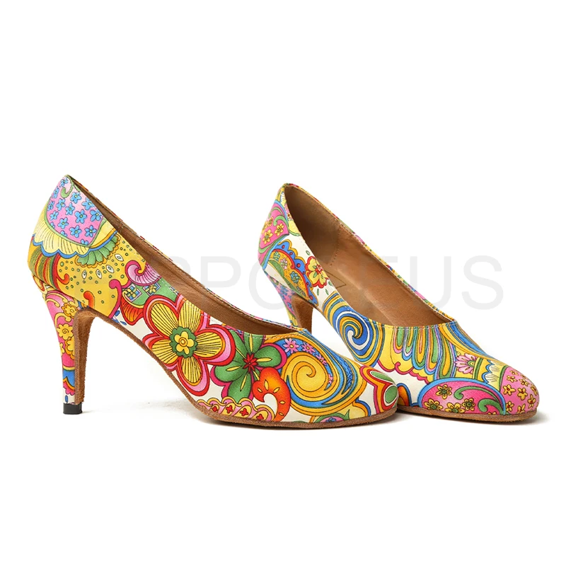 Dancing Shoes For Women Ballroom Latin Dance-Shoes Girls Ladies Modern Tango Dancing Shoes Folk-Custom Salsa Sandals