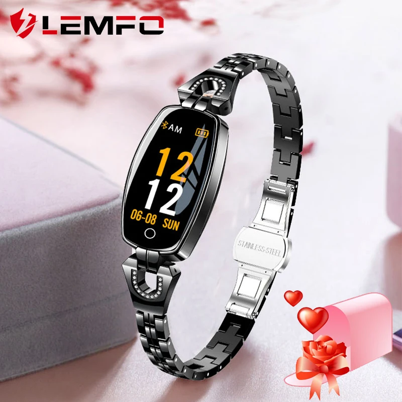 LEMFO Модные Смарт часы для женщин подарок напоминание о звонках фитнес браслет