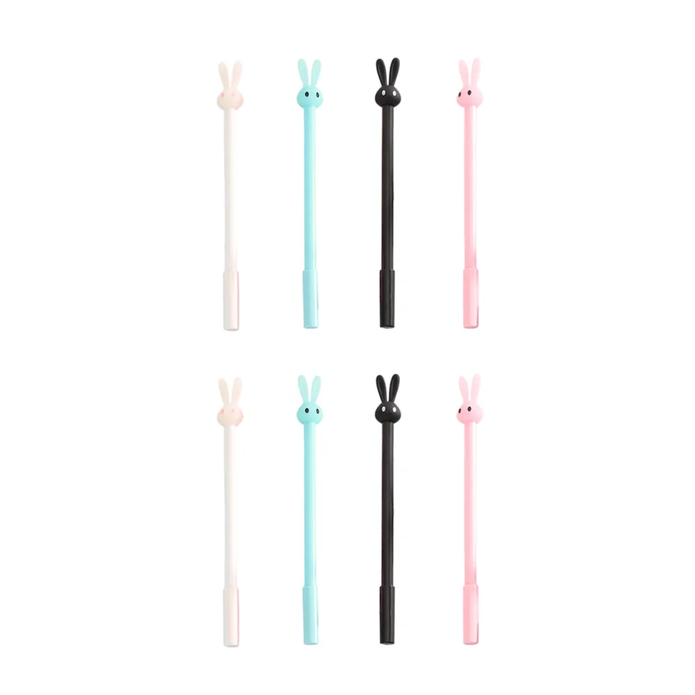 

12pcs Rabbit Shaped Pens Fine Point Roller Pens Office Supplies Students Stationery (Mixed Color)