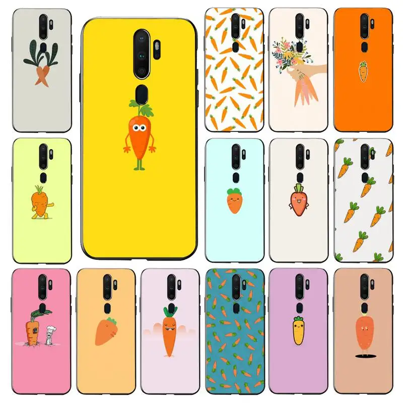 

FHNBLJ carrot Phone Case for vivo Y91C Y11 17 19 53 81 31 91 for Oppo a9 2020