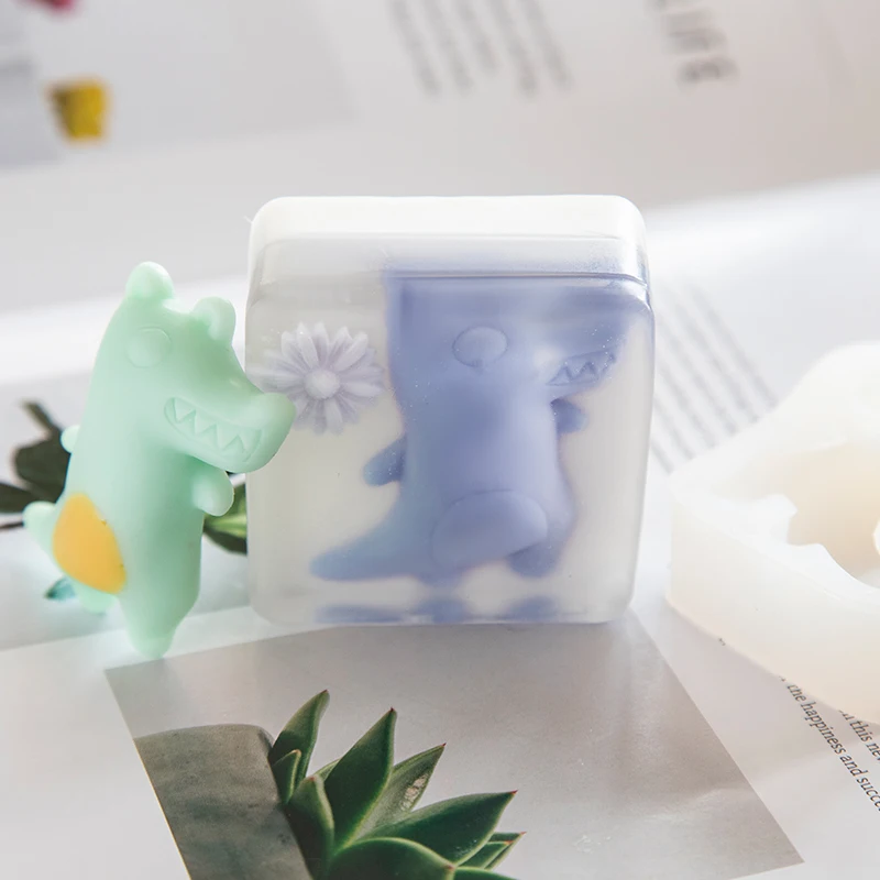 Милый Мультфильм Монстр 3d Силиконовая форма помадка для торта мыло ручной работы