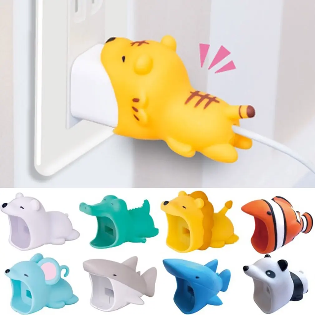 Большой кабель укуса милый мультяшный кабель протектор для iPhone samsung USB Winder защитный чехол заставка для наушники в форме мыши наушники
