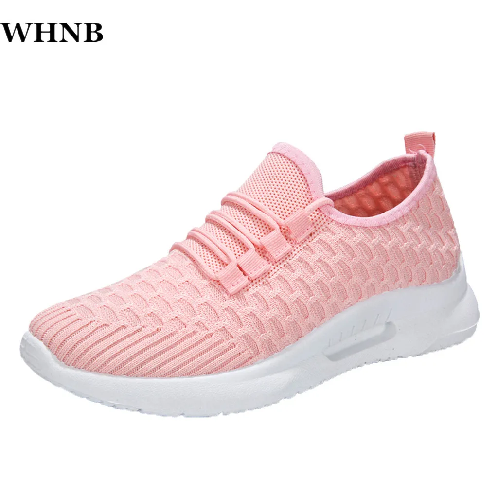 

WHNB Women Mesh Running Shoes Breathable Casual Anti-slip Shoes Outdoor Light Weight Sports Shoes Casual Walking Sneakers Femme
