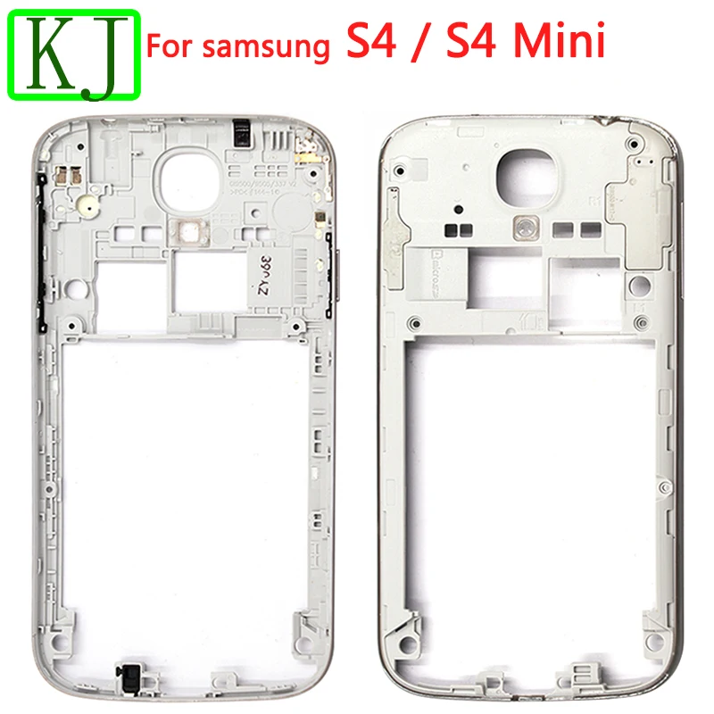 Для samsung Galaxy S4 I9500 I9505 I337 S4Mini i9190 i9192 i9195 Передняя средняя рамка+ крышка батареи Задняя Дверь Корпус для S4 Mini