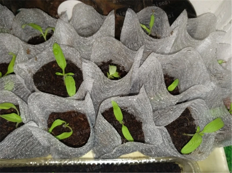 Кастрюли для выращивания растений волоконные мешочки рассады Садовые