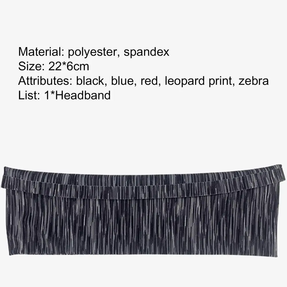 

Womens Mens Unisex Sport Sweat Sweatband Headband Yoga Hair Band Stretch Milk shreds Summer print bouquet headband