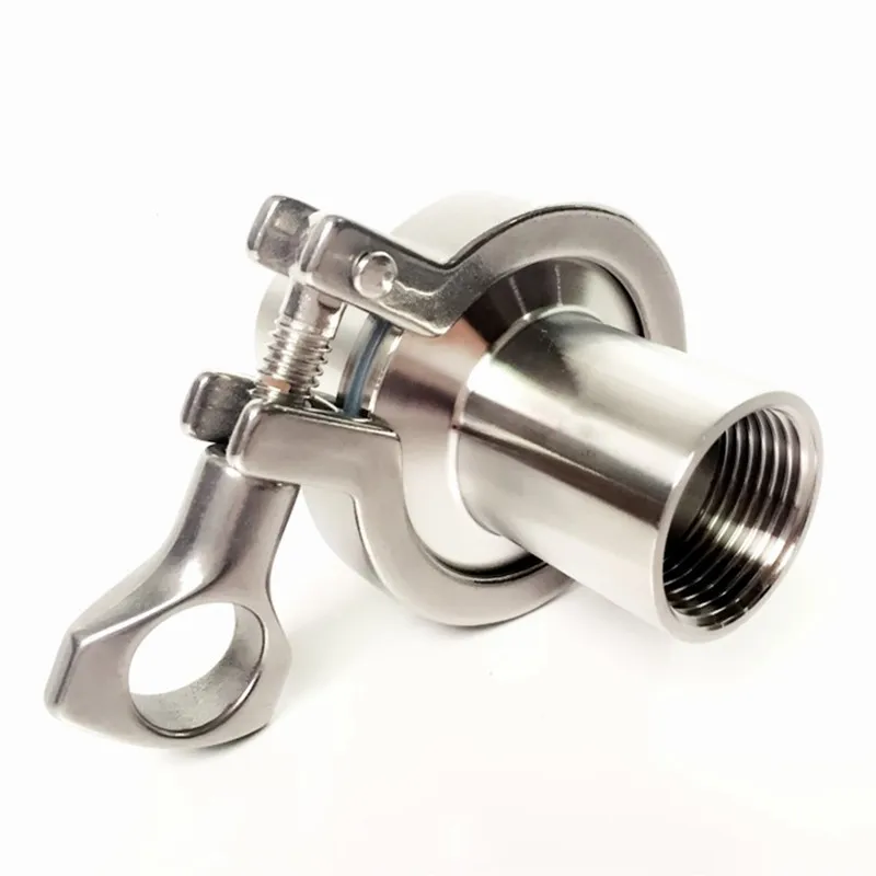 1 комплект 1/2 дюйма DN15 нержавеющая сталь SS304 санитарный наконечник с резьбой