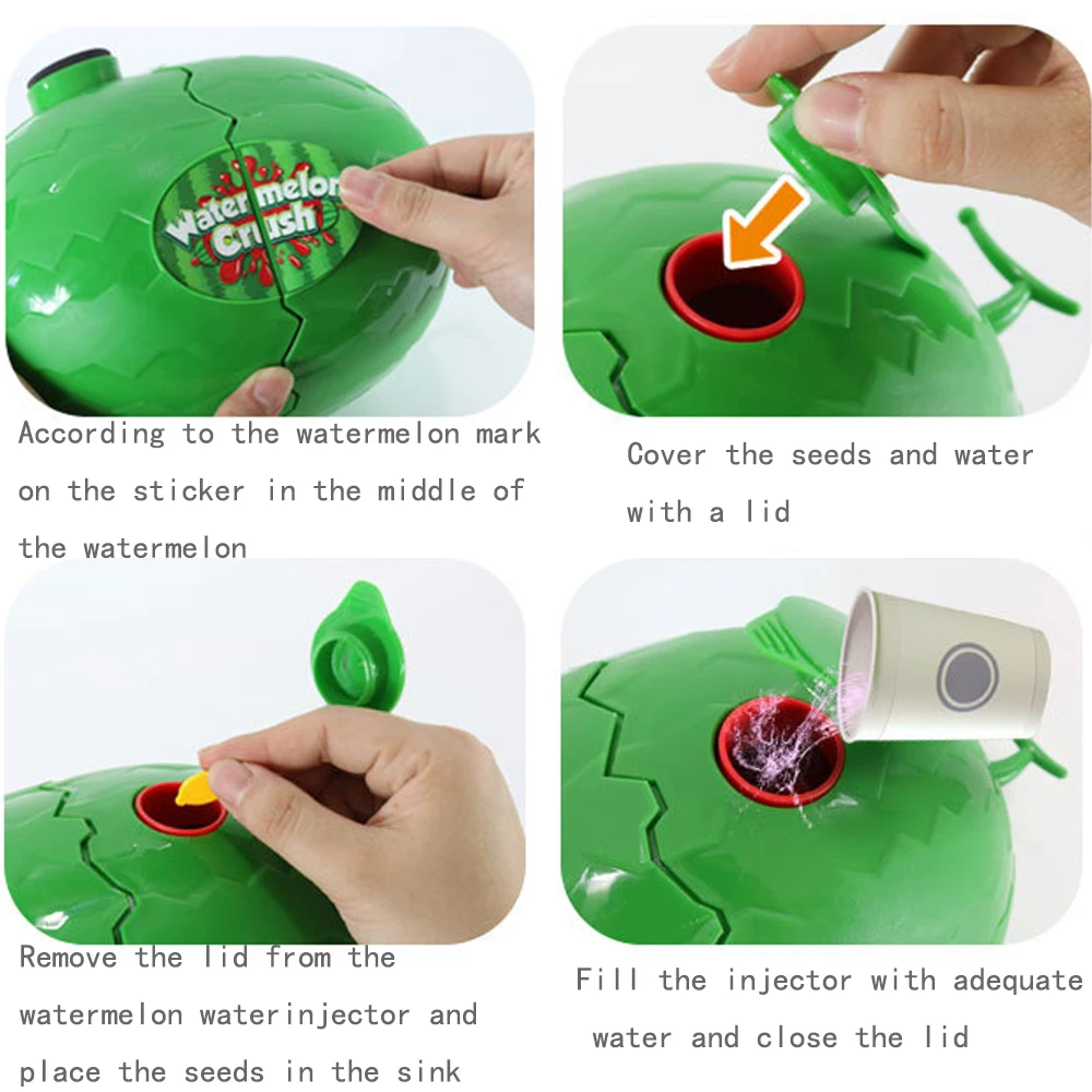 

Blasting water watermelon crush toys puzzle toy game casual get-together parent-child funny table game