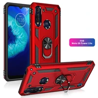 magnetic metal ring stand armor shockproof case for motorola moto g8 power lite g stylus 5g plus g8 play one macro back cover