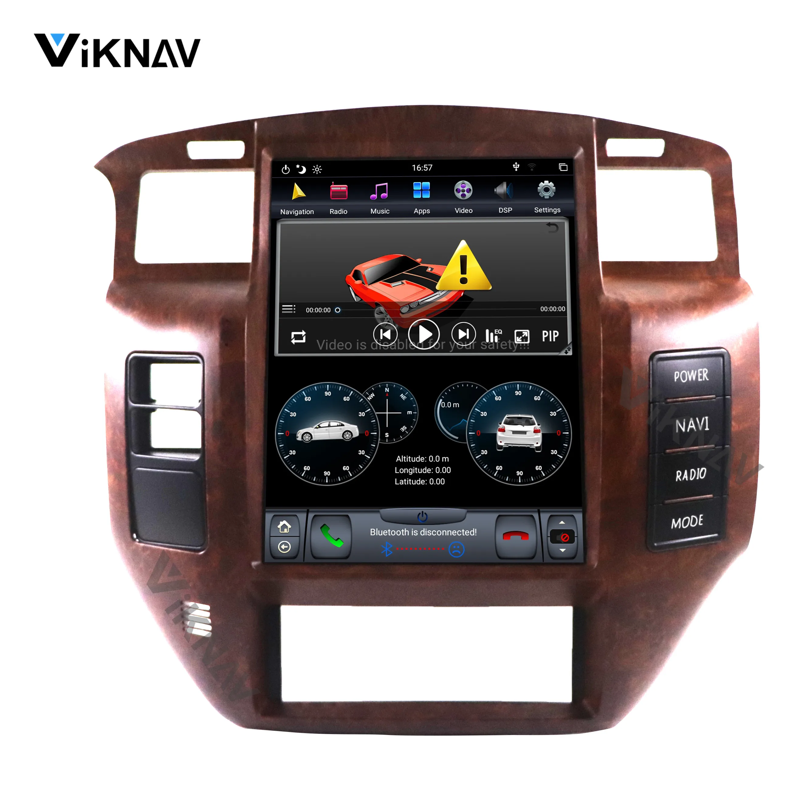 2 DIN Android автомобильный Радио мультимедийный плеер для NISSAN PATROL Y61 2004-2019 стерео