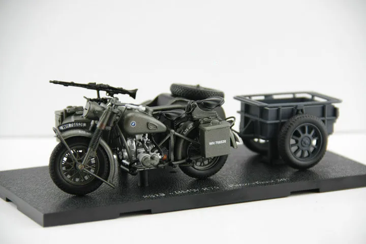 

Classic Toy Model 1:24 BM W R75 World War II German,Yangtze 750 Wheeled Motorcycle Sidecar for Boy Gift,Decoration,Collection