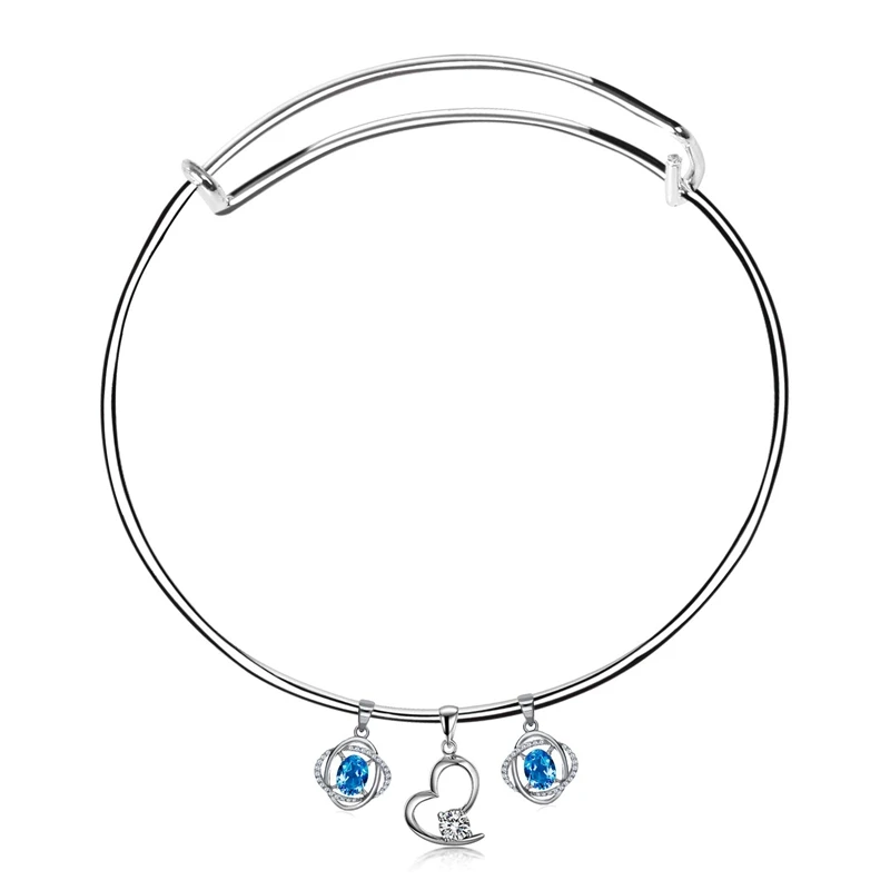 Браслеты женские регулируемые из проволоки без рисунка растягивающиеся