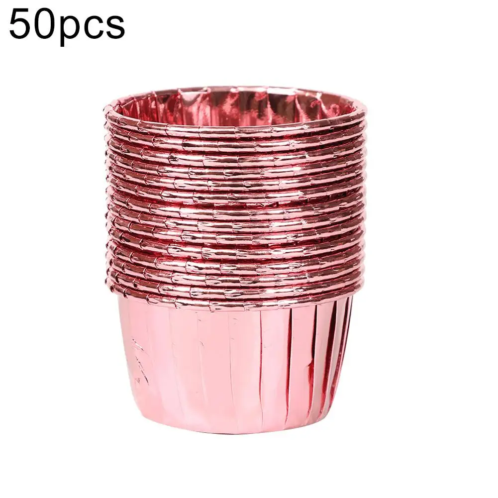 

HOT SALES !!! 50Pcs Disposable Baking Cupcake Cake Liner Wrappers Cup Muffin Dessert Holder
