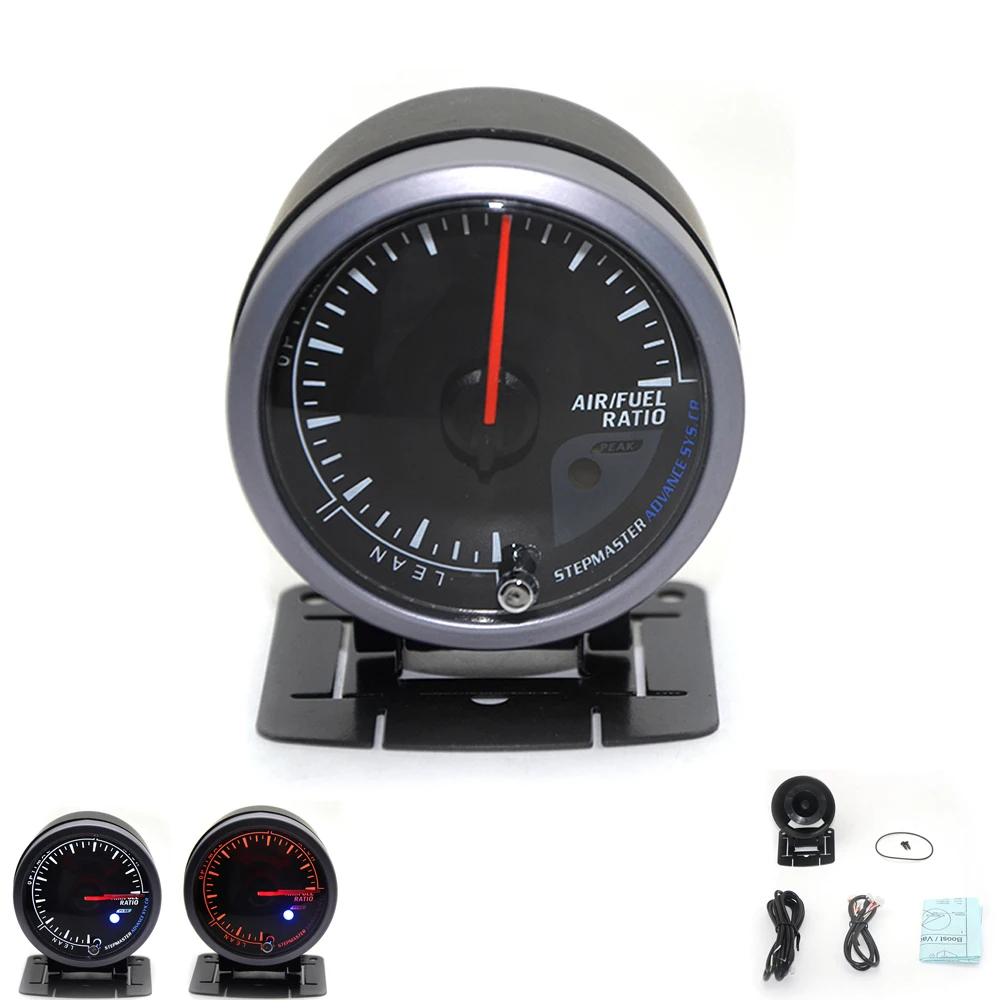 DRAGON GAUGE 60 мм Воздушный датчик соотношения топлива черный цвет двойной