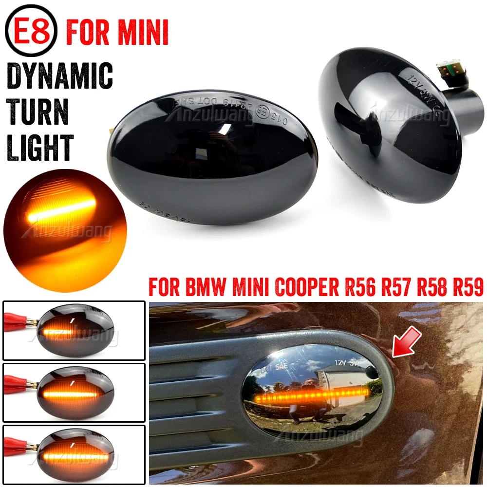 

2 шт., светодиодный поворотник для BMW MINI Cooper R55 R56 R57 R58 R59