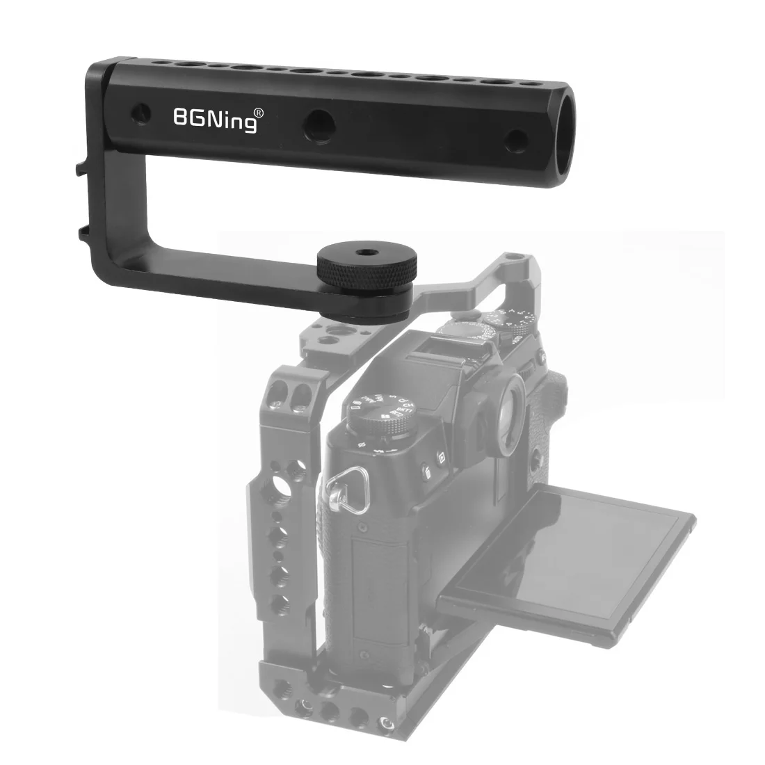 BGNing Aluminum Alloy Top Handle Grip with 1/4 3/8 Thread Cold Shoe Mount for DJI Ronin S Zhiyun Crane 2 Gimbal Stabilizer | Электроника