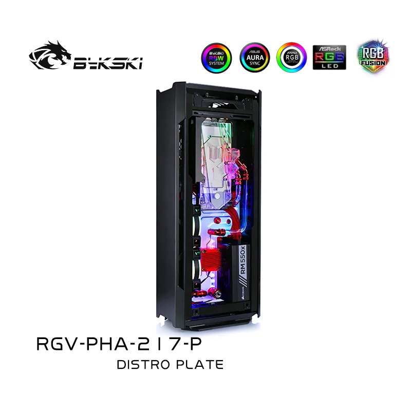 Bykski RGV-PHA-217-P доски для водных путей Phanteks ES217XE чехол Intel CPU Water Block &amp Single GPU Building |