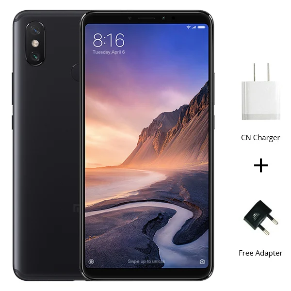 4GB 64GB Black Глобальная ПЗУ Xiaomi Mi Max 3 4 Гб 64 Гб/6 ГБ 128 Гб Смартфон Snapdragon 636 Восьмиядерный 6," 2160x1080 полный экран Двойная камера 5500 мАч - Цвет: 4GB 64GB Black