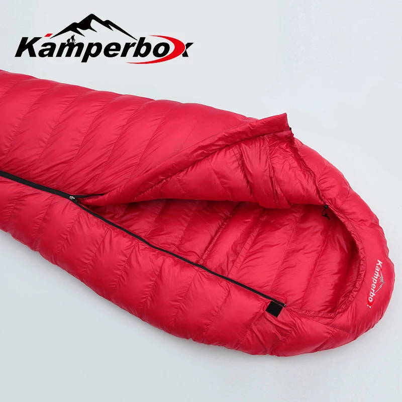 Дешево Спальный мешок Kamperbox, зимний спальный мешок, сверхлегкое оборудование CW1100, можно стирать