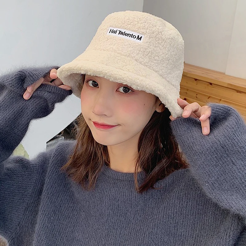 Женская шапка однотонная теплая из искусственного меха зимняя Панама для женщин