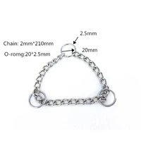 20pcs seamless welding of ring safe and firm small dog collar chain pet accessories