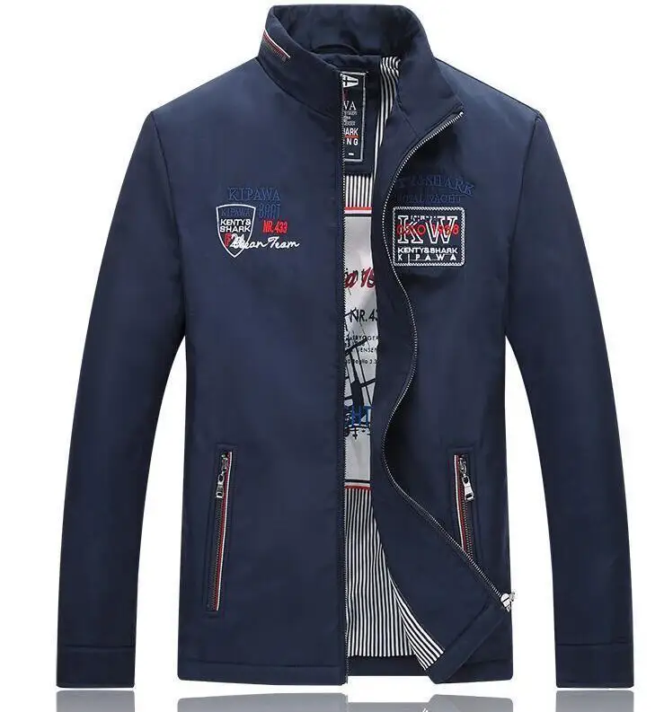 Акула для мужчин s куртки Eden Slim Fit Aeronautica наивысшего качества Повседневная брендовая одежда верхняя одежда Новейший парк весна осень Мужская куртка - Цвет: as picture