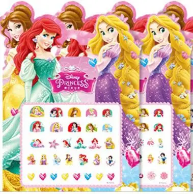 Mermaid 1Pcs Random Детский подарок для девочек Эльза и Анна Макияж игрушка наклейки для ногтей s игрушка Белоснежка Принцесса София Микки Минни детская наклейка - Цвет: Mermaid 1Pcs Random