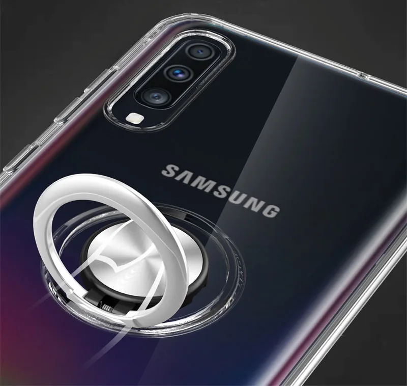 Для samsung Galaxy A70 чехол Clear кольцо из ТПУ телефонные чехлы для samsung A10 A20 A20e A30 A30s A40 A50 A50s A60 A70 A80 A90 чехол