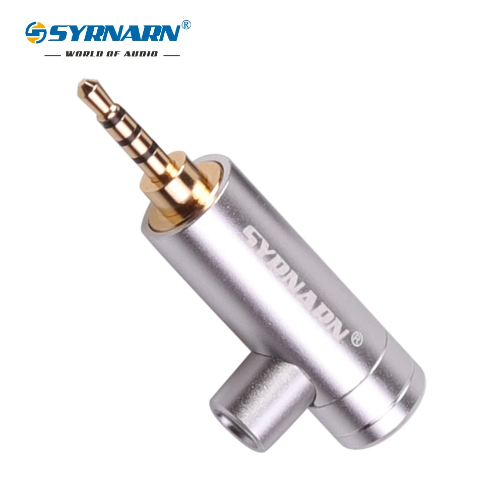 1 шт. 2 5 мм позолоченный штекер пистолетного типа 4 L-образные аксессуары для