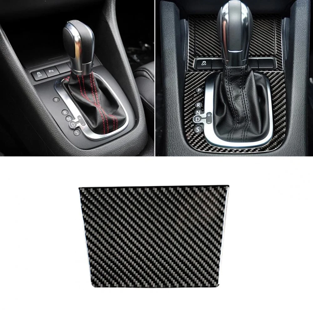 

1pcs Carbon Fiber Interior Trim Cigarette Lighter Cover Ashtray Panel Sticker Interior Trim for VW Golf 6 R MK6 Scirocco 09-16