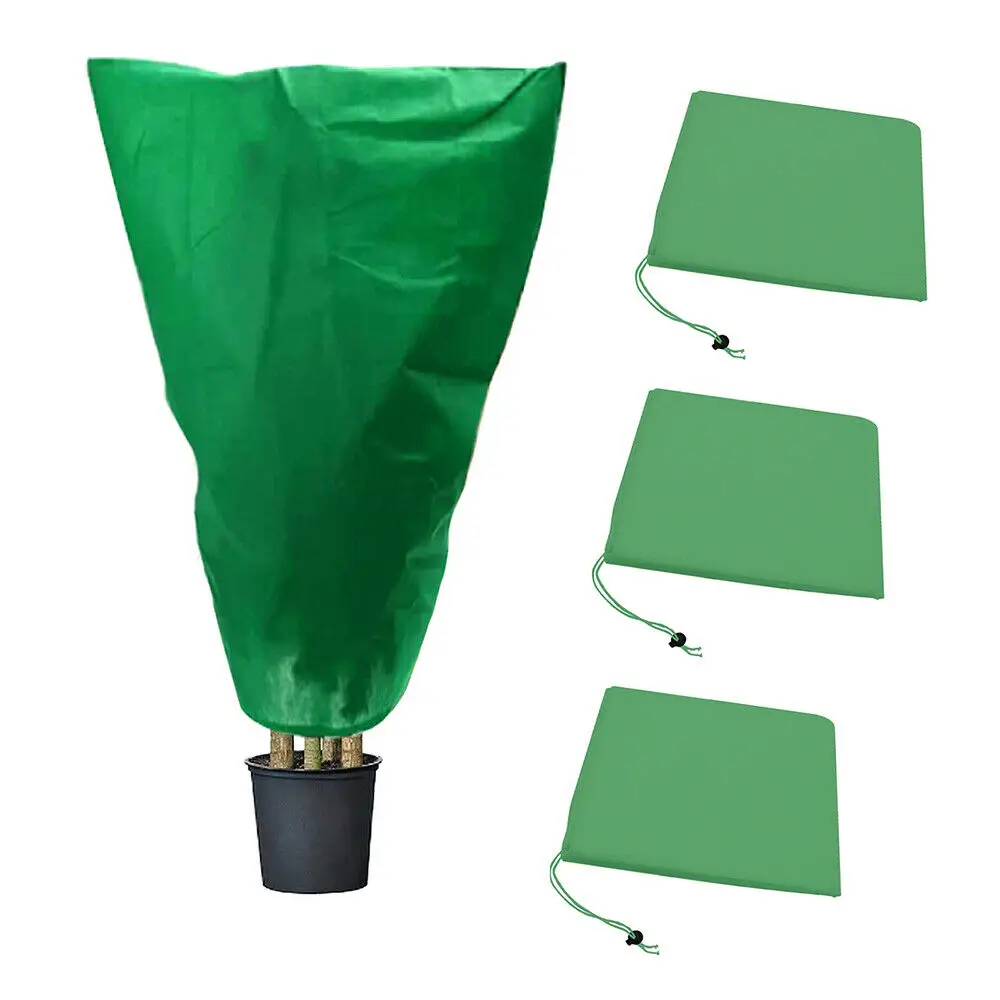 

Green Warm Plant Covers Tree Shrub Frost Protection Bags Winter Jacket Anti-bird Insect Net Yard Garden Supplies 3 Size 60x80cm