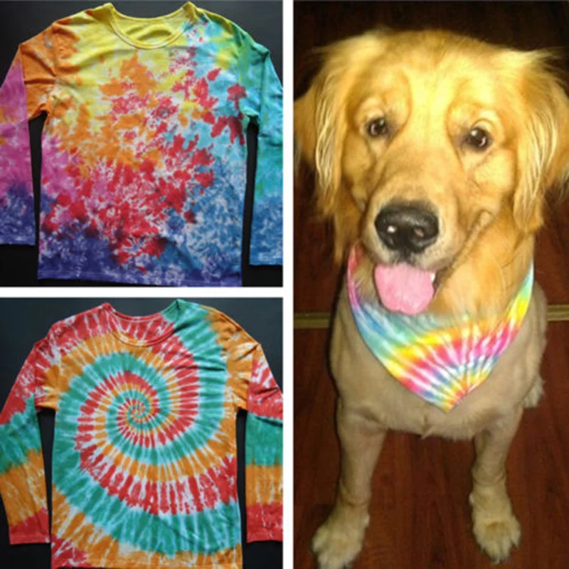 5 бутылок галстук краситель набор Яркая Ткань Текстиль Перманентная краска и 40 *