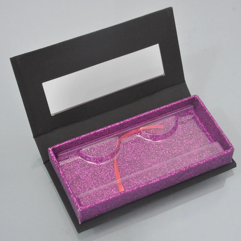 

Wholesale 10/30PCS Eyelash Packaging Box Empty Lash Packaging Rectangle Case 25mm 5D Mink Lashes Box Eyelashes Packag in bulk