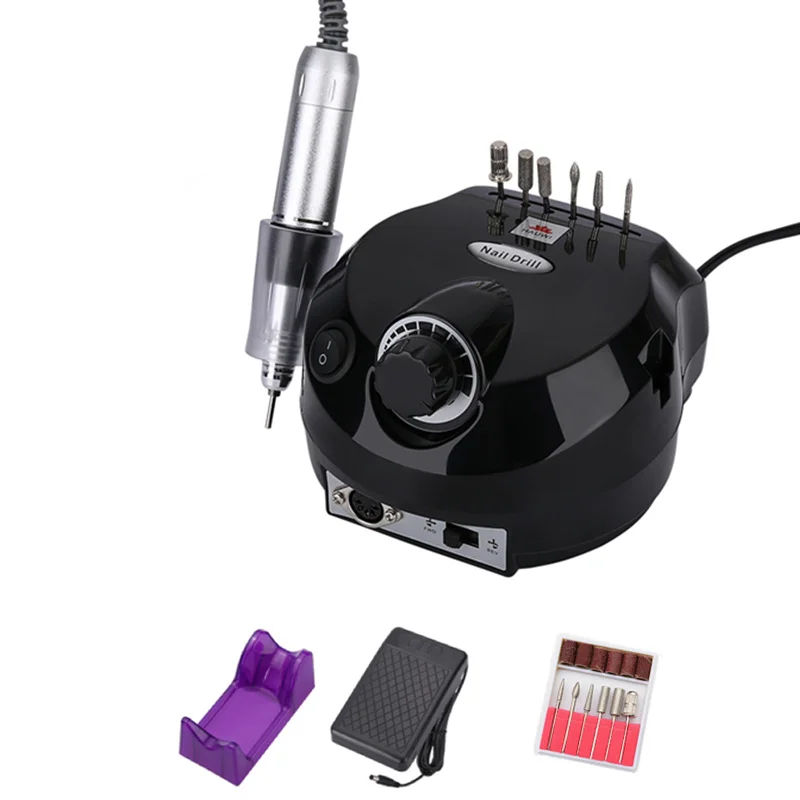 Хит продаж 35000 об/мин электрическая дрель для ногтей набор головок фреза машинка