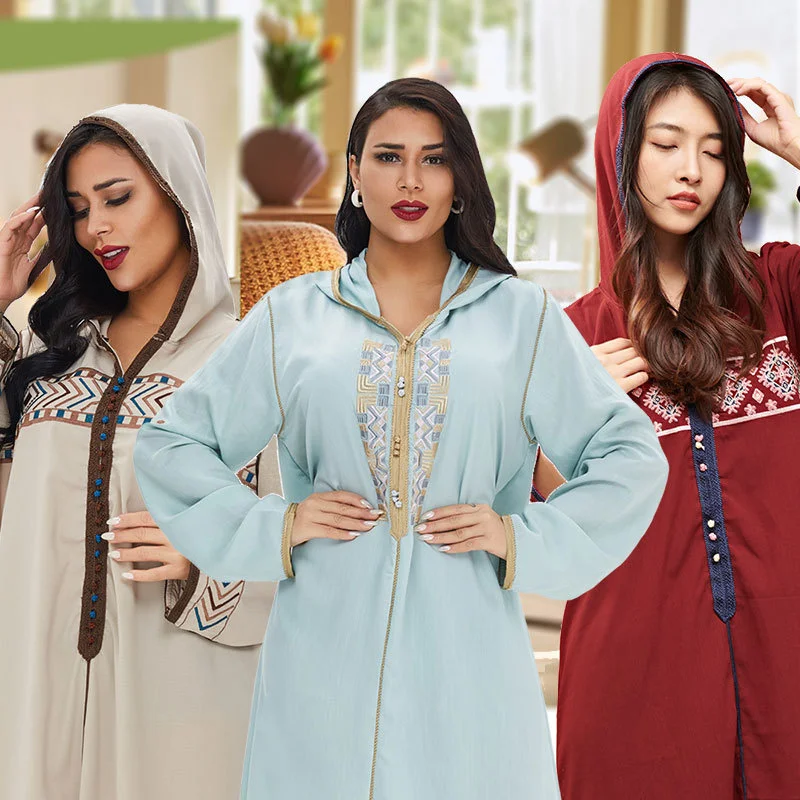 

Мусульманская абайя с вышивкой, толстовки, платье, кардиган, кимоно, длинный халат, платья, Юба, Дубай, Ближний Восток, Рамадан, ИД, Арабский и...