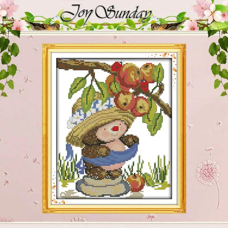 Узоры ежика Счетный крест 11CT 14CT Набор для вышивки крестом оптовая продажа сделай